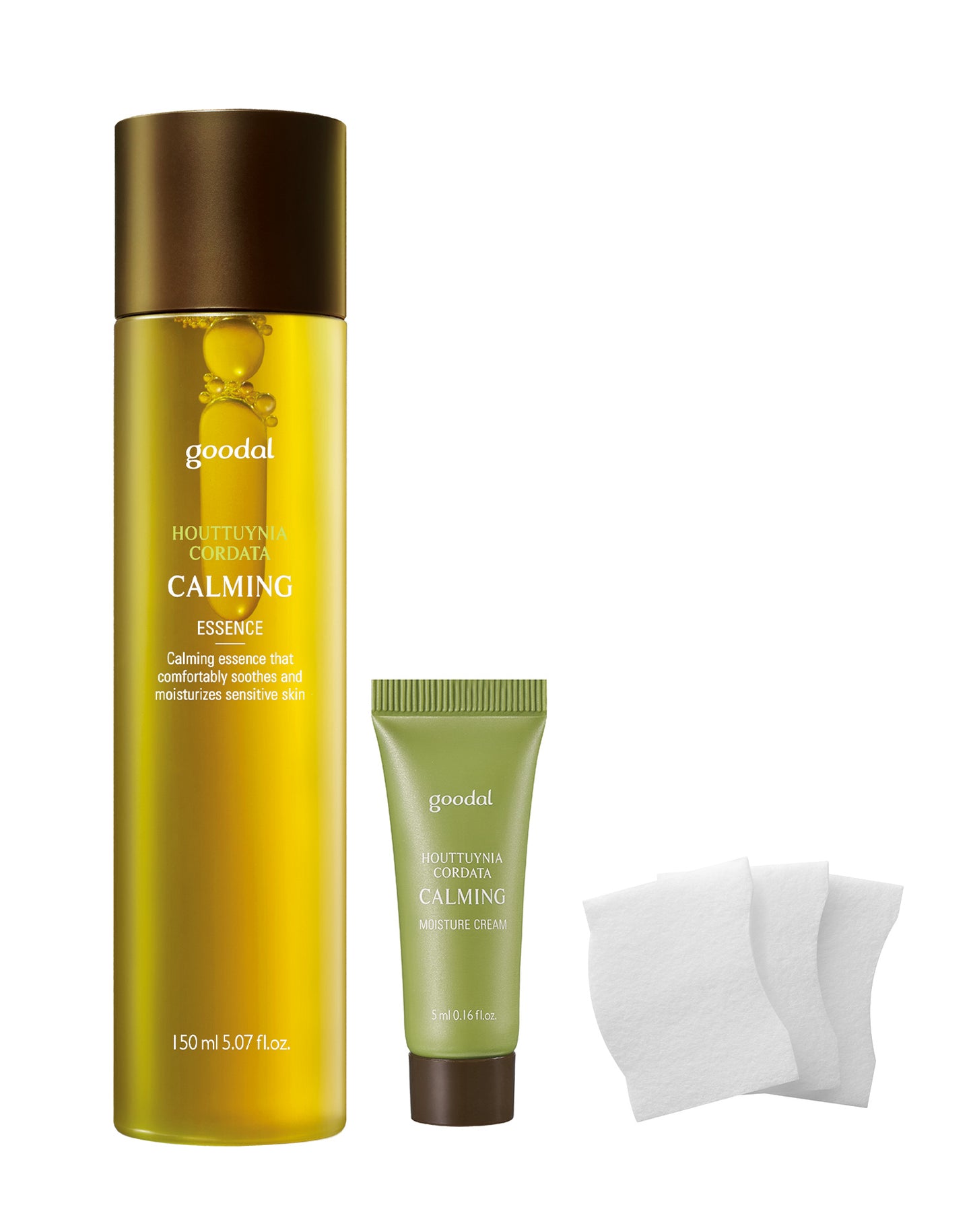 GOODAL / グーダル鎮静HCエッセンスモイスチャークリームセット150ml+5ml(HOUTTUYNIA CORDATA CALMING ESSENCE MOISTURE CREAM SET)